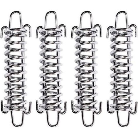 4 Pcs Auvent Fixation Ensemble Tension Ressort Alliage Ressort Auvent Ressort Boucle Robuste Pare-Soleil Voile Kit De Fixation Quincaillerie En Acier Inoxydable Accessoires pour Camping Pinic Randonné (1/5)