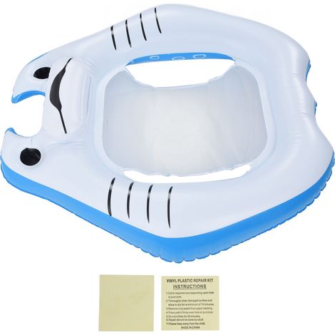 Flotteur de piscine PVC portable pour adulte, chaise lounge gonflable mignonne pour parc aquatique ou cadeau d'anniversaire. (1/5)