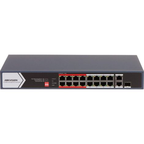 Switch Hikvision DS-3E0318P-E/M(C) 16 porte 130 W (1/3)