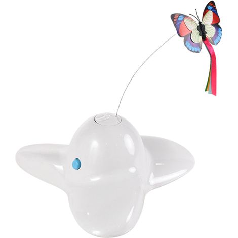 1 Jouet électrique rotatif pour chat, papillon mobile, base antidérapante, exercice félin (1/5)