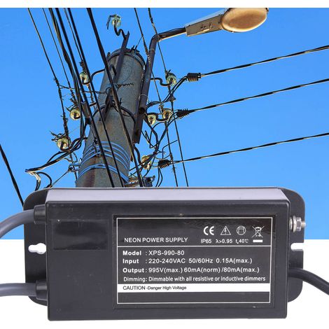 Transformateur électronique XPS-990-80 pour enseigne lumineuse néon, alimentation 0,9 kV 80 mA (1/5)