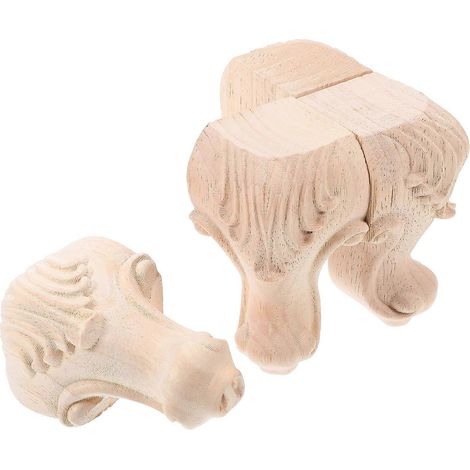 Les pieds de meubles et les pieds de canapé en bois rehaussent le style, sont faciles à installer et ajoutent une touche de sophistication au salon (ensemble de 4 pièces). (1/5)