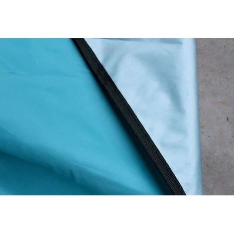 Wasserdichtes dreieckiges Sonnensegel 3x3 Meter für Garten und Terrasse, blau. (1/5)