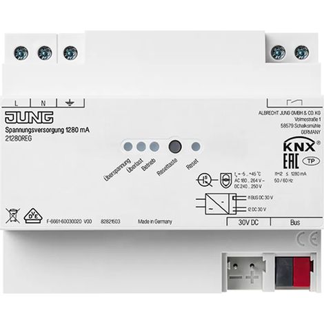 Jung KNX Spannungsversorgung, 1.280 mA 21280REG (1/2)