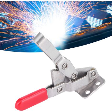 Serre rapide CH GH HS 102BSS pour fixation et positionnement en atelier - 100kg de force - Stainless Steel - 10x7cm (1/5)