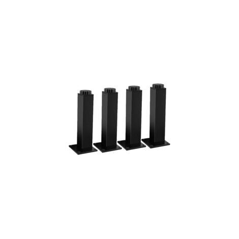 Verstellbare Metallmöbelfüße – 4er-Set – Höhe 30 cm – Tragkraft 400 kg – Verstellbereich bis zu 18 mm – Rutschfeste Unterseite (1/5)