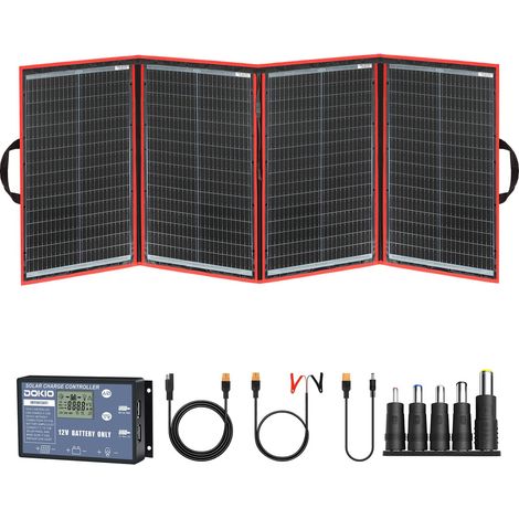 200W Kit Panneau solaire pliable portable monocristallin avec 2 ports USB Pour Plein air (1/5)