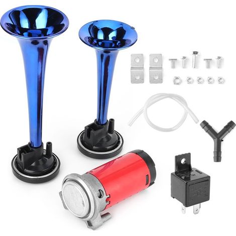 Klaxon à Air 12V, son fort 178db, double trompette avec compresseur pour voiture, moto, bateau, camion (1/5)