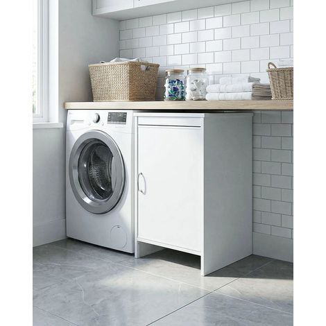 Base Lavanderia NEXA BASE 45 – Mobile in PVC con Ripiano Interno – 45x50x85 cm Bianco