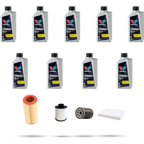 Kit tagliando 4 FILTRI e 9L OLIO compatibile con Citroen Jumper III 3.0 HDI FAP 107kw dal 2010 (1/5)