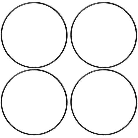 Lot de 4 protections de jantes 19 pouces, anneaux décoratifs noirs autocollants anti-rayures, universels et compatibles avec toutes les voitures (1/5)