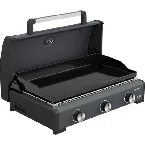 Barbecue a Gas Campignaz Plancha 3 Fuochi 76x56x31 cm Piastra Ghisa