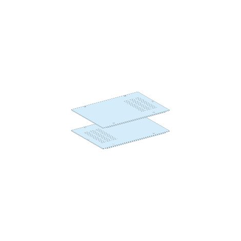 PrismaSeT P Active - Panneau de fond - 2 demi panneaux ventilés - IP30 - L800 - LVS08738