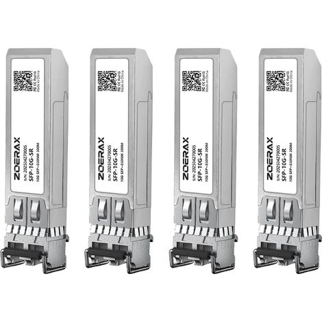 Módulo de fibra óptica, transferencia de datos de alta velocidad, diseño plug and play, 4 unidades de 10 Gbps. (1/2)