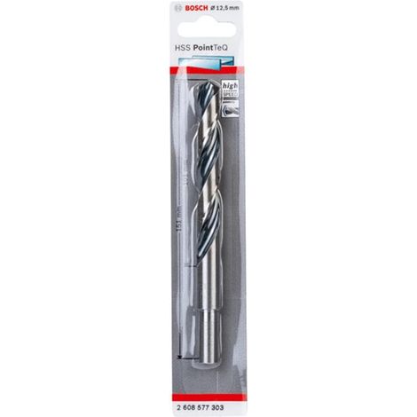 Bosch HSS PointTeQ Metallbohrer DIN338, Ausführung: 12,5mm, 1er VE, 2608577303