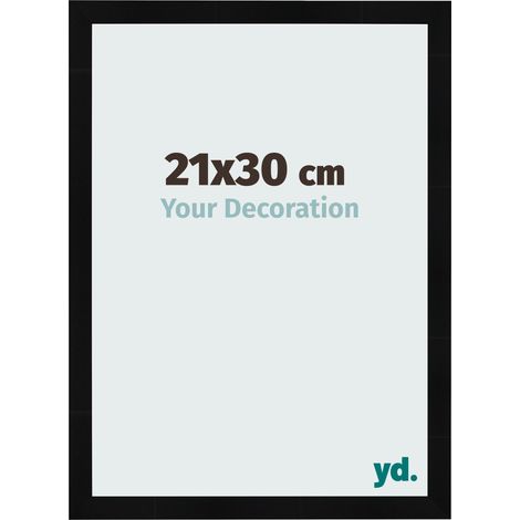 yd. - Cadre photo 21x30 - Noir Brillant - MDF - Pisa (1/5)