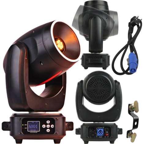 LIGHT4ME Faro a LED a testa mobile da 120W con linea rossa per illuminazione scenica (1/5)