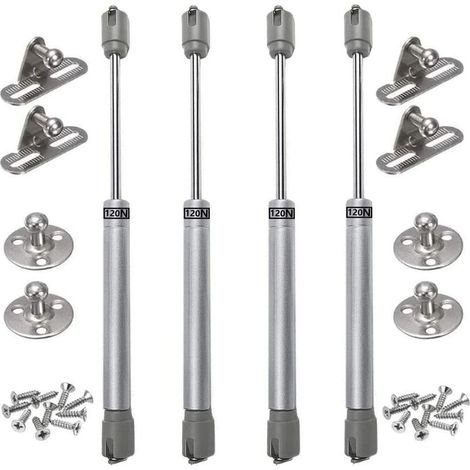 4 Stück Gasdruckfedern, 120 N, hydraulische Möbelfeder, Gasstoßdämpfer, Original-Küchenschranktür, pneumatischer Arm zum Heben von Schranktüren,