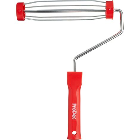 Telaio per rullo compressore professionale ProDec da 9 pollici x 1,75" con impugnatura in plastica, gabbia antiscivolo a 5 fili e impugnatura a pressione per asta di prolunga, gabbia da 9" x 1,75 (1/5)