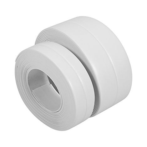 Ej.Life Dichtungsband Selbstklebend, 2 Stücke Wand-Dichtband Badezimmer Dichtband, für Badewanne/Küche/WC, weiß 22mm x 3, 2M (1/5)