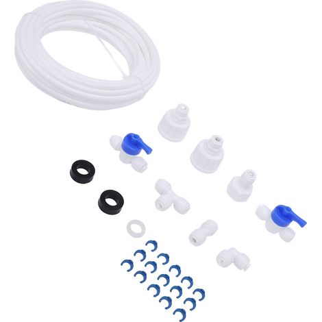 Wasserleitungssatz für Kühlschränke mit 1/4"-Schlauchanschluss für zweitürige Umkehrosmoseanlagen. (1/5)