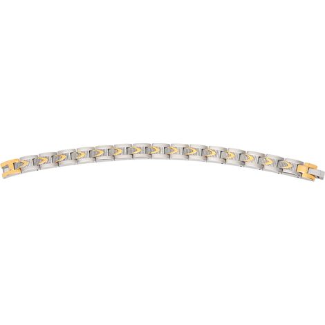 Bracelet magnétique en acier inoxydable pour soulager la douleur et prendre soin de sa santé (12 mm) (1/5)