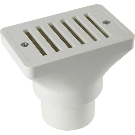 Grille de vidange de sol en ABS blanc de 5,1 cm pour trop-plein - Raccords de rechange pour piscine (1/5)