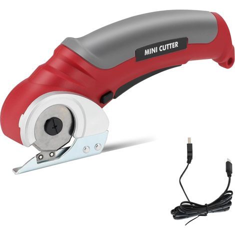 Cordless scissors, fabric scissors with safety switch, SK5 steel blades, comfortable and lightweight electric scissors for crafts, speed of 240 strokes/minute, for work (1/5)