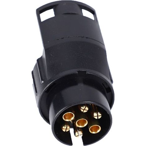 Adaptateur Remorque 7 Broches Vers 13 Broches 12V Pour Caravan Camion Attelage Électrique N Type Plastique (1/4)