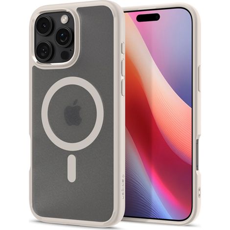 Funda Spigen Ultra Hybrid Mag MagSafe para iPhone 16 Pro Max (Titanio natural esmerilado) (1/4)