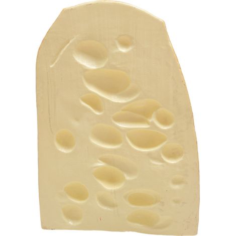 Morceau de Meule d'Emmental Factice Réaliste - Décoration Fromagerie L 330 x 230 x H 115 mm (1/3)