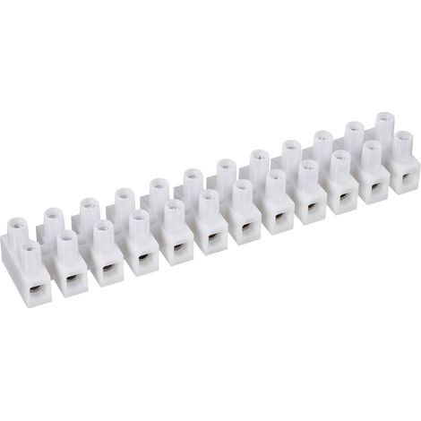 BORNIER DOMINO FLEXIBLE : 1,5-2,5 MM² RIGIDE : 1,5-2,5 MM² NOMBRE DE PÔLES : 12, 600300 1 PIÈCE BLANC TRU COMPONENTS (1/2)