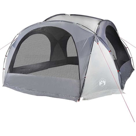 Tienda de fiesta impermeable blanco y gris (1/5)