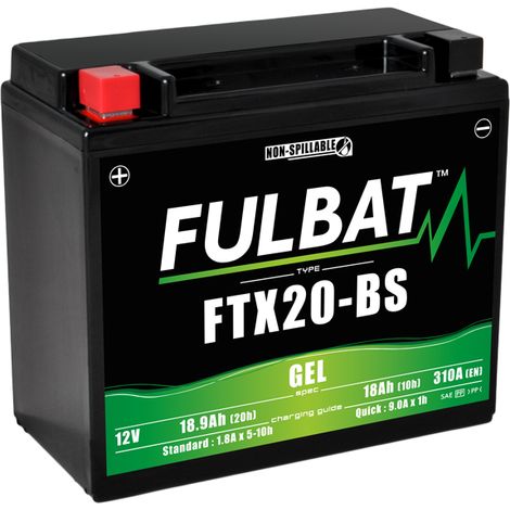 Batería Fullbat FUL GEL - FTX20-BS / YTX20-BS (Gel, sin mantenimiento) (1/2)