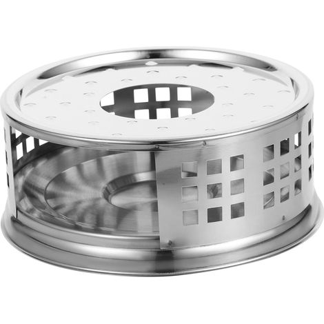 Base per fornello in acciaio inossidabile, supporto portatile per campeggio per cottura ad aria (14 cm)