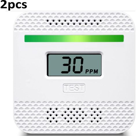 Détecteur de monoxyde de carbone, détecteur de monoxyde de carbone portable avec affichage numérique LCD pour voyage à la maison, alarme de monoxyde de carbone homologuée UL avec capteur électrochimiq