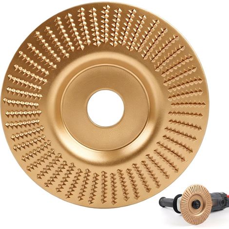 Disque De Meulage En Carbure De Tungstène,Disque Bois Meuleuse,Tungstène Résistant à L'usure Biseau 125mm Pour Meuleuse D’angle,Meule En Carbure De Tungstène,Outil Pour Ponçage Et Polissage (1/5)