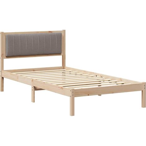 Maison Exclusive - Estructura de Cama con Cabecera Tapizada Taupé