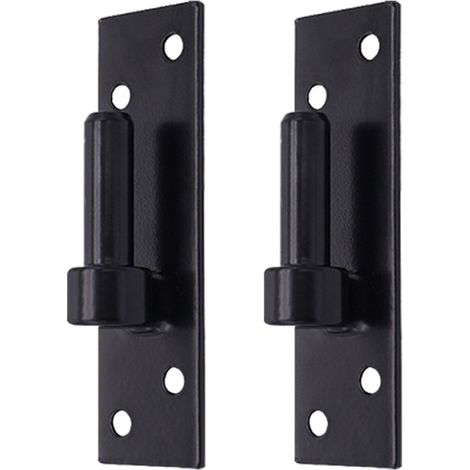 Store Menuiserie – Gond de volet battant sur platine – Acier noir – Diamètre 14 mm – Fixation vis – Pour bois et PVC – Fabrication française (1/5)