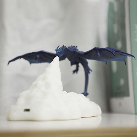 Lampe Dragon de Feu, lampe Dragon de Glace, lampe de nuit imprimée en 3D, lampe lune avec port USB, cadeau idéal pour décorer une chambre. (1/5)