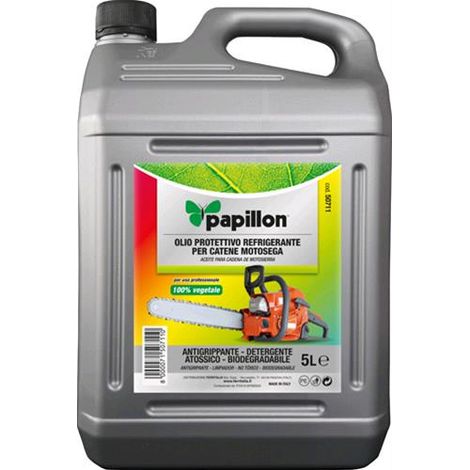 Papillon Olio Protettivo Refrigerante per Catene e Barre di Motosega 5 LT