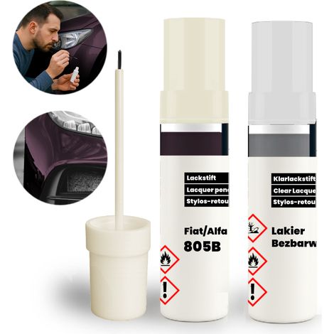 Kit de retoque Fiat Alfa 805B 2 en 1: Capa base + capa transparente con pincel (1/5)