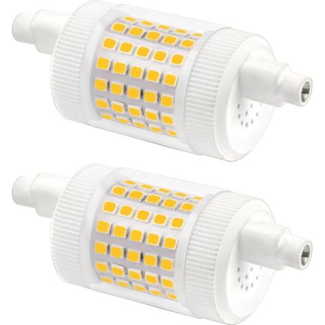 Lot de 2 ampoules LED R7S 78 mm 15 W dimmables, blanc neutre 4000K, 1500 lm, équivalent 120-150 W halogène, AC 230 V, pour plafonnier et lampadaire (1/5)