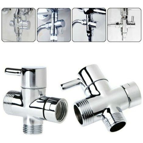 Robinet Inverseur 3 Voies De Remplacement Robinet De Douche 1/2" 3/4" 79352 (1/2)