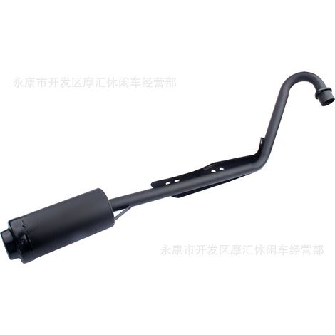 Accessoires pour véhicules tout-terrain, entièrement noirs, pot d'échappement haute performance mini Little Eagle CRF50 XR50 50-110CC, tuyau unique en fer. (1/5)