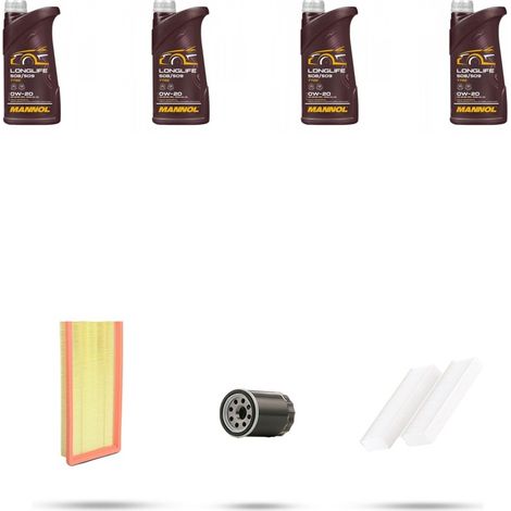 Kit tagliando 3 FILTRI e 4L OLIO compatibile con Citroen C4 III 1.2 Puretech 114kw dal 2021 (1/4)