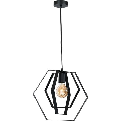 Lampada a sospensione esagonale geometrica 40 cm (1/4)