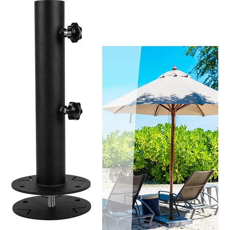 Tube de rechange universel en granit pour extérieur, support de parapluie en pierre pour l'extérieur, ensemble de tubes de support de parapluie robustes pour granit (1/5)