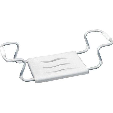 Siège de baignoire Secura blanc 55-65 cm 120 kg aide bain senior chaise de douche senior siège de douche senior banc de douche fauteuil de douche sécurité mobilité baignoire confort