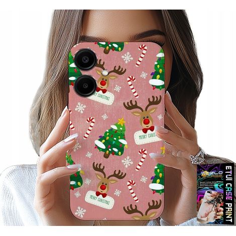 Custodia per Samsung Galaxy A06 5G - Motivo natalizio con renne e albero di Natale (1/5)